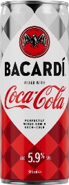 Blik Bacardi and Coca-Cola sb 12x25